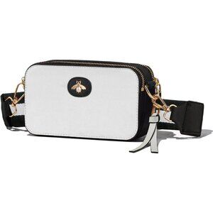 Bee Purse Camera Crossbody Bags for Women Trendy Small Snapshot Bag Wide Strap L